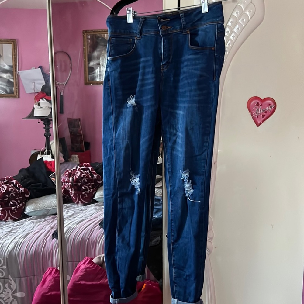Skinny rip jeans size 13